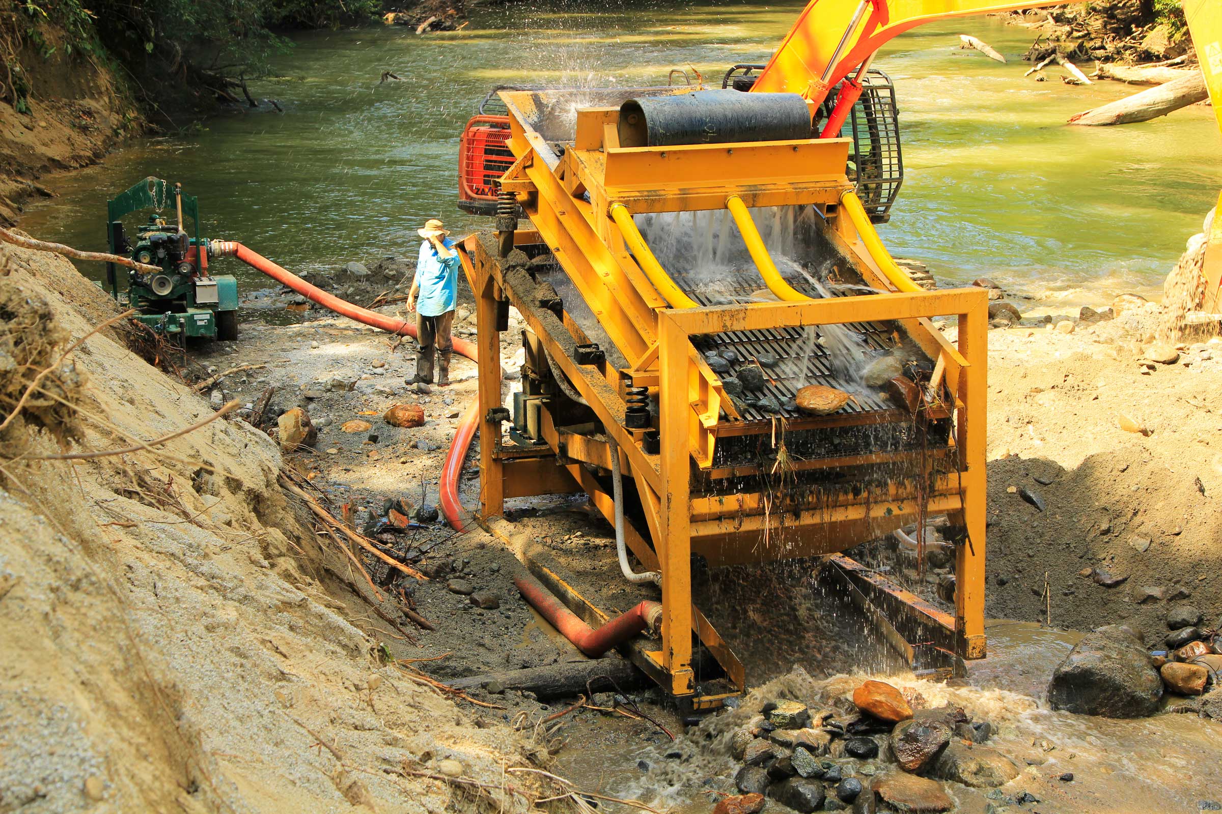 Gold wash plant for sale - portable placer mining equipment made in USA